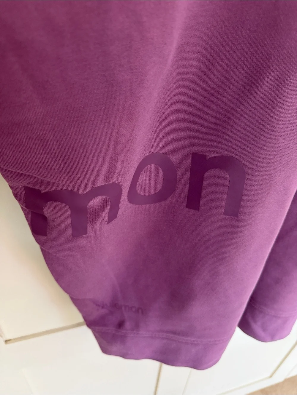 Lululemon Perfectly Oversized Crew Graphic in Vintage Plum
